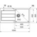 Franke Sirius 2.0 S2D 611-100, 1000x500 mm, Spüle tectonite, polarweiß 143.0613.639