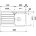 Franke SKX 611 860x500 mm Edelstahlspüle