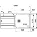 B-Ware!Franke Spark SKX 611-100, 1000x500 mm, Spüle, Edelstahl 101.0464.042-Ecken gebogen