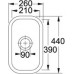 Franke Vail VBK 110-21, 260x440 mm, 126.0294.601