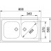 Franke Sara SXN 720 T ECO, 800x500 mm, Doppelte Küchenspüle Edelstahl, 103.0205.573