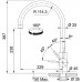 Franke FC 0044.502 EOS NEO Küchenarmatur Festauslauf massiv Edelstahl 115.0613.590