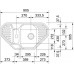 Franke Euroform EFG 682 E, Fragranit Einbauspüle Steingrau