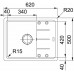 Franke Basis BFG 611-62, 620x500 mm, Küchenspüle, Fragranit+ Ggraphit 114.0301.332