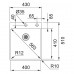 Franke Box BXX 210-40 TL, 430x510mm, Edelstahlspüle Abtropffläche 127.0375.341