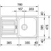 Franke Euroform EFL 614-78, 780x475 mm, Küchenspüle, Edelstahl Leinenstruktur 101.0286.768