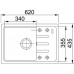 Franke Malta BSG 611-62, 620x435 mm, zlewozmywak fragranitowy, sahara 114.0395.130