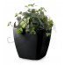 G21 Blumentopf mit Wasserspeicher Cube maxi schwarz 45 cm 639242