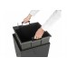 G21 Blumentopf mit Wasserspeicher Linea schwarz 39 cm 639243