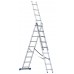 Ausverkauf G21 Leiter 3-teilig 3x9 Stufen GA-H 3x9 6390384 Beschädigt