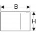 Geberit Sigma70 Betätigungsplatte für 2-Mengen-Spülung glas schwarz 115.620.SJ.1