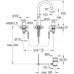 GROHE Atrio 3-Loch Waschtisch-Batterie DN15 20008000