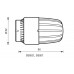 HERZ Thermostatkopf HERZCULES, mit Anschlussgewinde M 28 x 1,5, Massivausführung 1986010