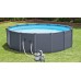 INTEX Graphite Panel Pool Set 478 x 124 cm, 28382GN