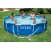 INTEX Metal Frame Pool 305 x 76 cm 28202GS+Kartuschenfilteranlage