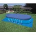 INTEX Oval Frame Pool Set 610 x 366 x 122 cm 128194+Kartuschenfilteranlage