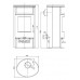 ABX ISLAND Holz-Kaminofen, schwarz+Karfunkel 4672-7R