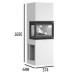 Jotul FS 74 Kamin-Umbau mit Kamineinsatz I 520 FRL, 30044746+51046196