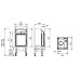 Jotul I 350 CB FL Kamieinsatz mit Flattescheibe, Schwarzer Lack 30046284