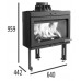 Jotul I 400 CB Kamineinsatz mit Flater Scheibe, Schwarzer Lack 30043683