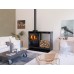 Jotul CUBE GG WS Kamin-Umbau mit Kamineinsatz I 530, Flatter Scheibe, 341283+CUBE