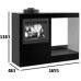 Jotul CUBE GG WS Kamin-Umbau mit Kamineinsatz I 530, Flatter Scheibe, 341283+CUBE