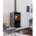 Jotul CUBE GL Kamin-Umbau mit Kamieinsatz I 530 RH, Lavastein auf den Seiten, 341283+CUBE