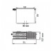 Kermi Therm X2 Plan-Kompakt - VM Mittelanschluss 33 600 / 1600 PTM330601601L1K