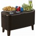 KETER BEVY BAR Kühlbox, Getränkebox, 83,5 x 40 x 50-74 cm, cappuccino 17209510