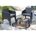 KETER COLUMBIA Balkon-Set, Rattan-Optik, graphit/grau 17205968