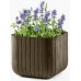 KETER CUBE PLANTER M Blumentopf, 29,5 x 29,5 x 29,7 cm, braun 17202066