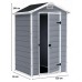 KETER MANOR 4 x 3 Gartenhaus, 128 x 94 x 196 cm 17192190