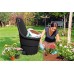 KETER EASY GO 55 L Gartenkarre, schwarz 17182462