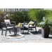 KETER EMILY PATIO Lounge-Set 4-teilig ohne Sitzauflagen, graphit 17209500