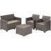 B-WARE KETER EMMA 2 SEATER Lounge Set 4-tlg., cappuccino/sand 17209481