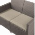 B-WARE KETER EMMA 2 SEATER Lounge Set 4-tlg., cappuccino/sand 17209481