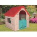 KETER FOLDABLE PLAYHOUSE Spielhaus, beige/rot/blau 17202656