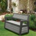 KETER HUDSON STORAGE BENCH 227L Gartenbank Kissenbox, braun 17204490