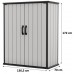 KETER PREMIER HIGH STORE Aufbewahrungsschrank 136,5 x 70 x 172 cm, graubraun 17209552