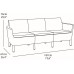 KETER SALEMO 3-Sitzer Sofa, 187 x 67 x 76 cm, cappuccino/beige 17209039