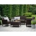 KETER SALEMO Lounge-Set, braun/grau-beige 17206003