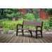 KETER MONTERO 2-Sitzer-Gartenbank 120 x 62 x 89 cm, graphit/braungrau 17204654