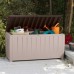 KETER NOVEL 340L Garten Auflagenbox 124 x 55 x 62,5 cm, grau/schwarz 17197948