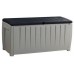 KETER NOVEL 340L Garten Auflagenbox 124 x 55 x 62,5 cm, grau/schwarz 17197948