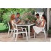 B-WARE KETER HARMONY Gartentisch 160 x 90 x 74 cm, cappuccino/weiß 17201231 zerkratzt