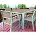 B-WARE KETER HARMONY Gartentisch 160 x 90 x 74 cm, cappuccino/weiß 17201231 zerkratzt