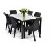 KETER Stuhl Toscana, 2-er Set, Rattanoptik, Kunststoff, anthrazit 17197581