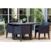 KETER COLUMBIA Dining Set 5-teilig, graphit/grau 17202279