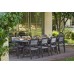 KETER HARMONY Gartentisch ausziehbar 162 x 100 x 74 cm, anthrazit/braun-grau 17202278