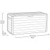 KETER ATLAS 270L Garten-Aufbewahrungsbox 117,2 x 45 x 57 cm, braun 17216706